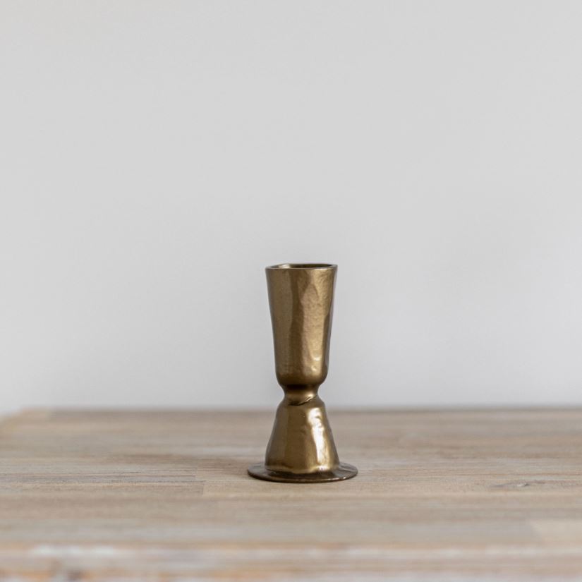 Brass Tapered Candle Holder