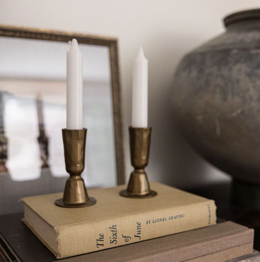 Brass Tapered Candle Holder