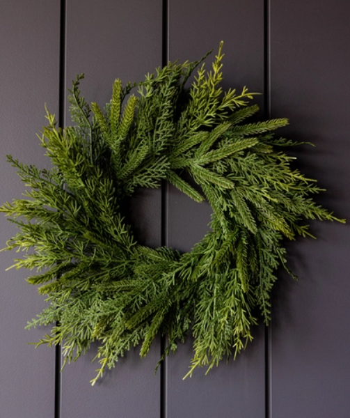 Faux Mini Christmas Wreath
