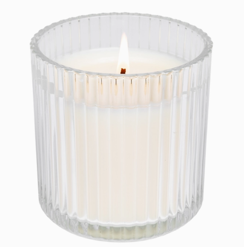 Soy Candle in Fluted Ribbed Jar