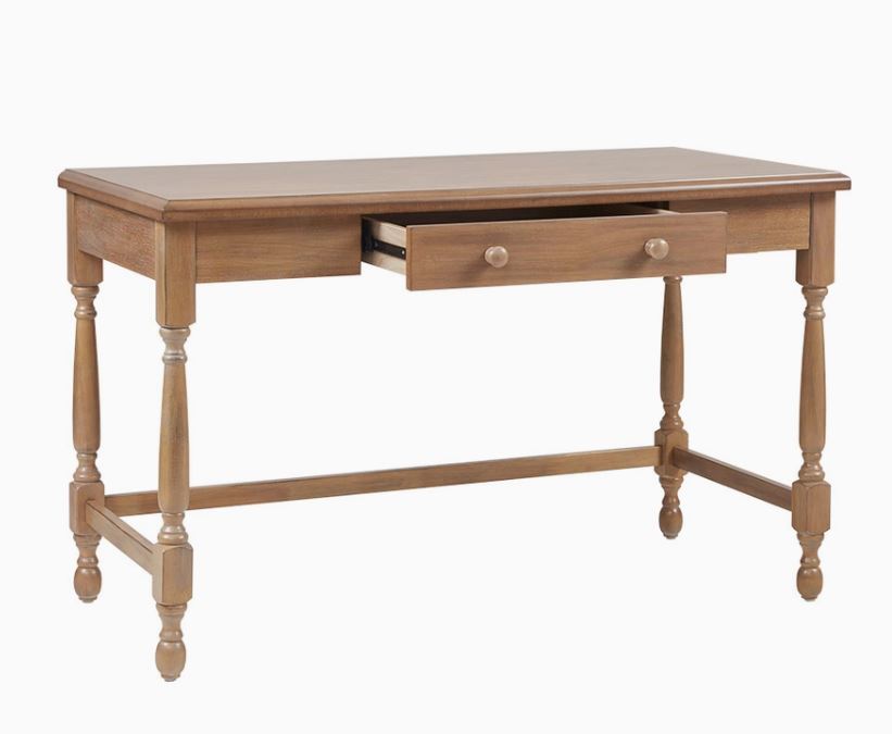 Farmhouse Wood Office Writing Desk in Natural