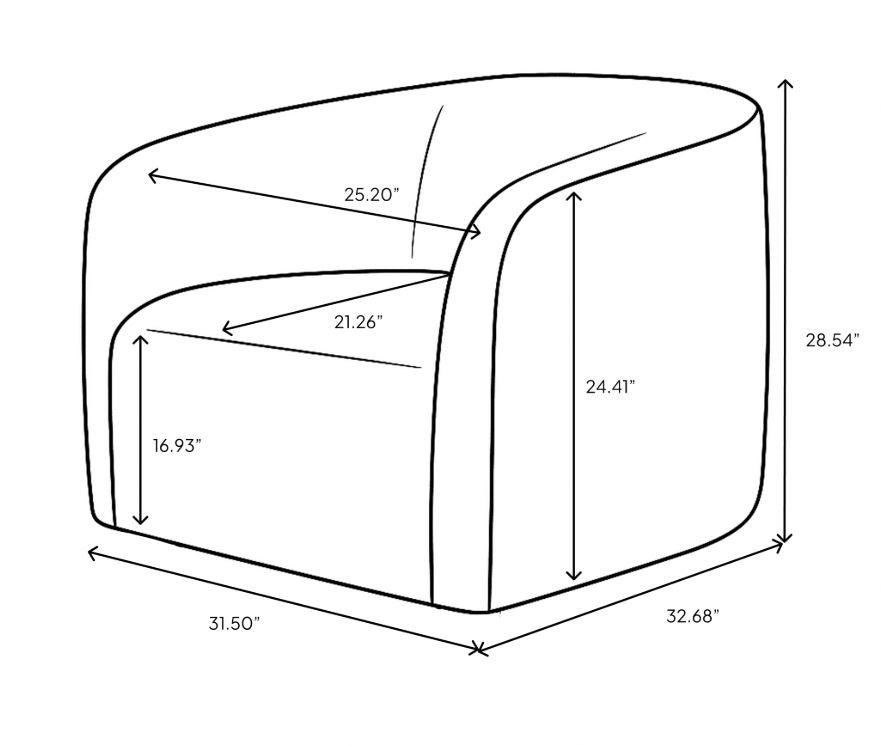 Evita Chair - Truffle