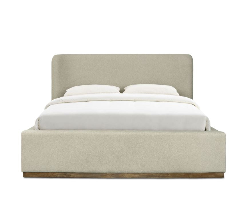 Faye Queen Storage Bed - Velvet Sandstorm