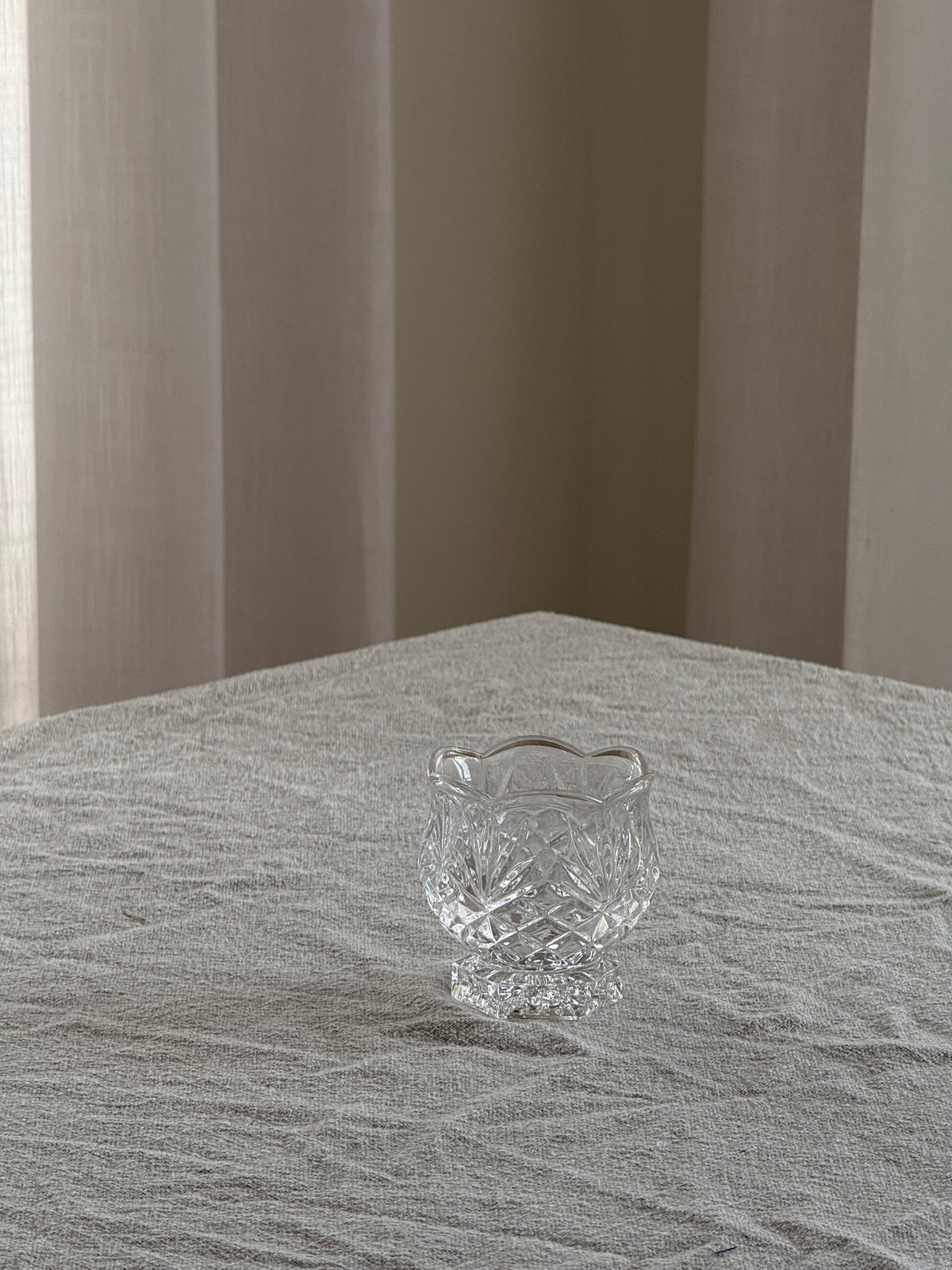 Small Glass Sugar Bowl