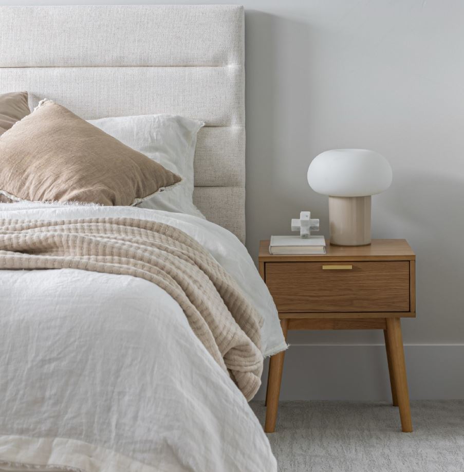 Justin Queen Headboard Tall - Cream