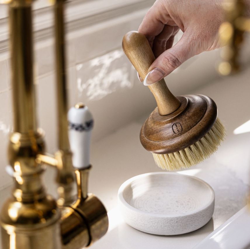 Marble Soap & Brush Holder