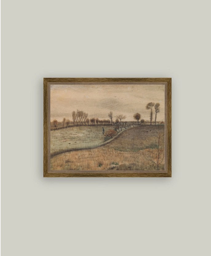 Pollard Willows Framed Antique Art