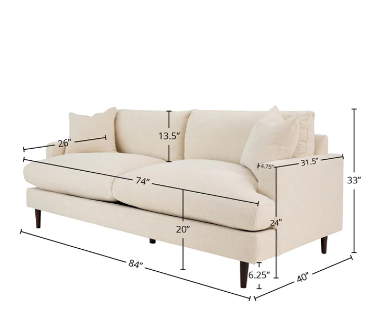 Stock Martha Sofa - Beach Alabaster