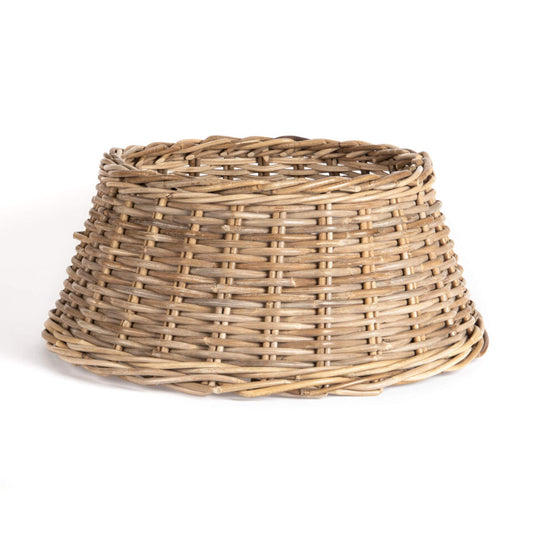 Grey rattan tree skirt
