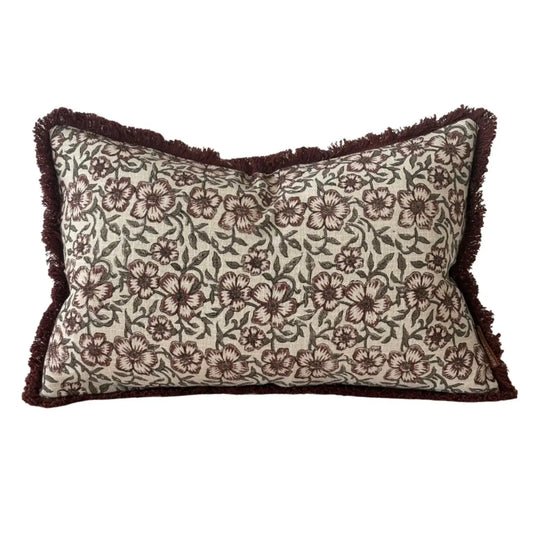 Sadie Burgundy Floral Cover