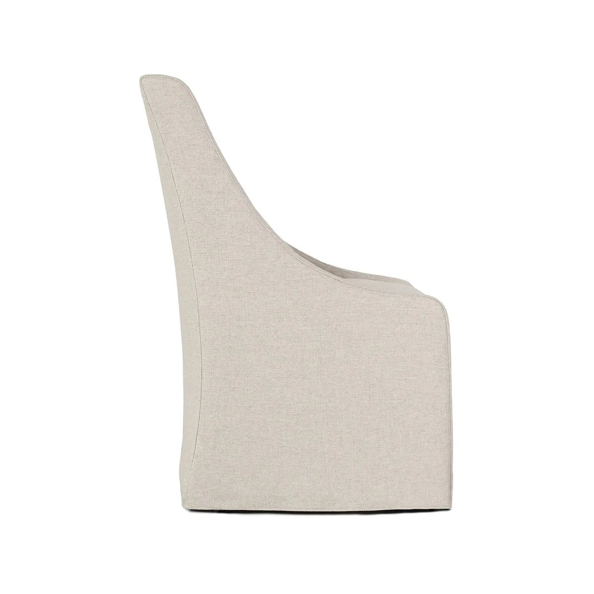 Warwick Dining Chair (with Casters) Beige