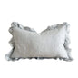 Hallie Dusty Blue Ruffled Lumbar