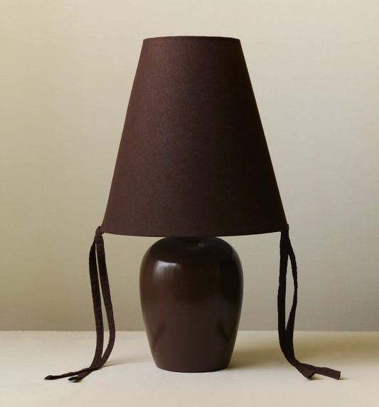 Appenzell Petite Red Burgundy Bows Table Lamp