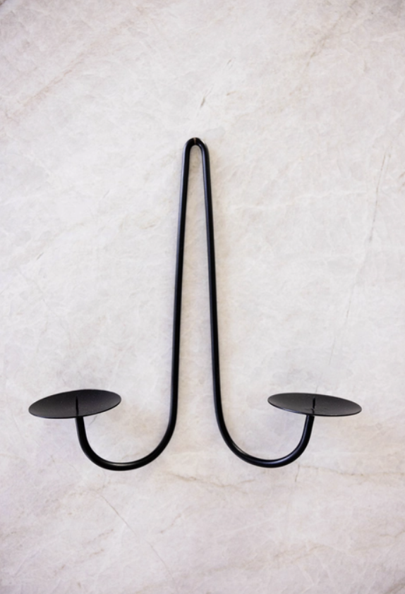 Black Iron Dual Wall Sconce