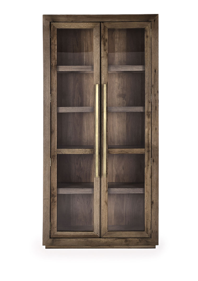 Bradley Oak Wood Tall Cabinet