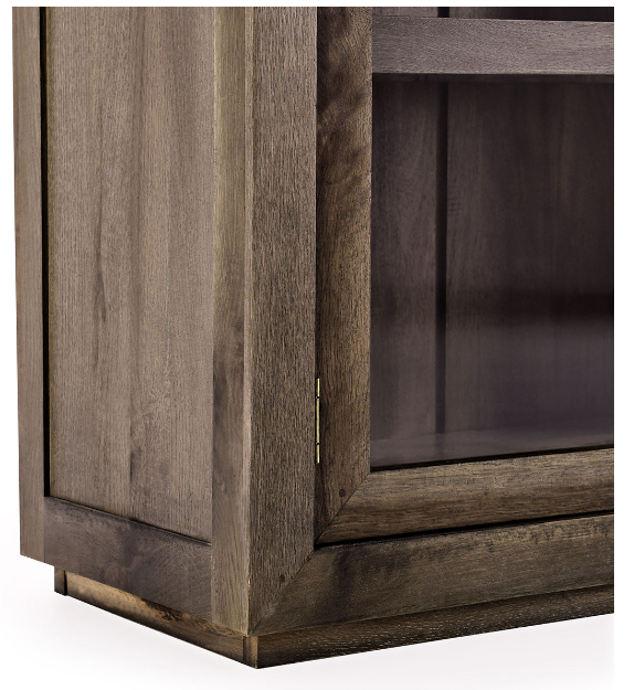 Bradley Oak Wood Tall Cabinet