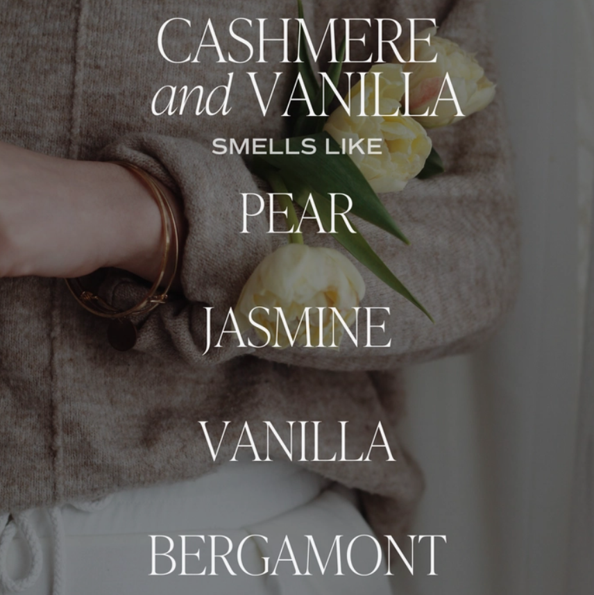 Cashmere and Vanilla 15 oz Soy Candle