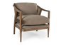 taupe cane accent chair 