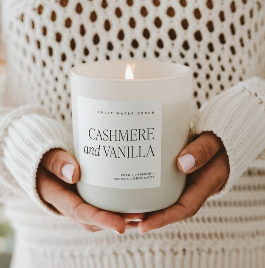 Cashmere and Vanilla 15 oz Soy Candle