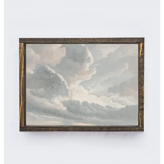 Cloud Study Vintage Framed Print