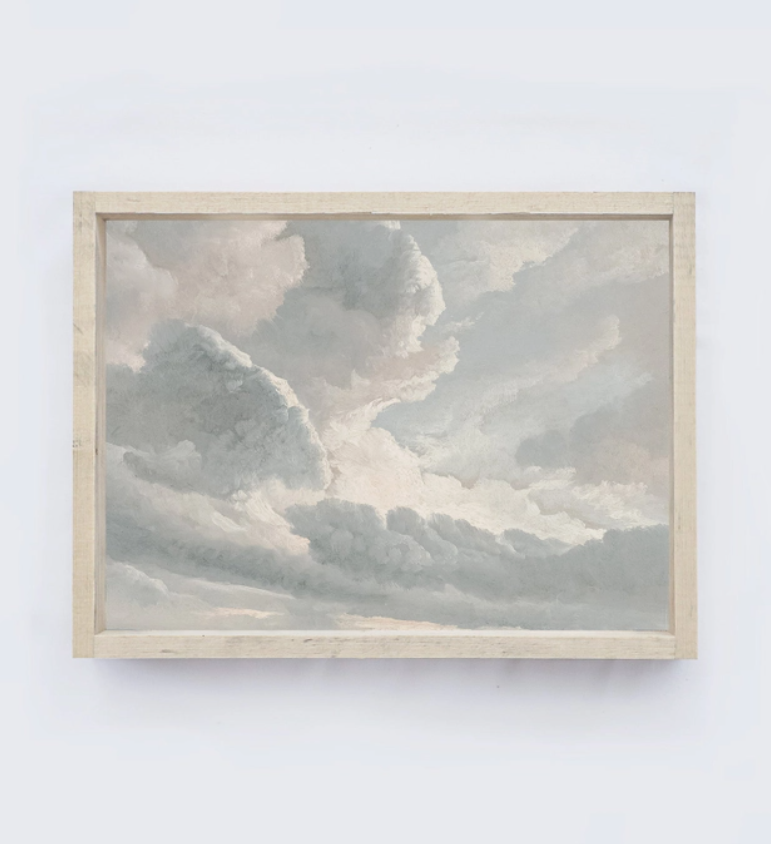 Cloud Study Vintage Framed Print