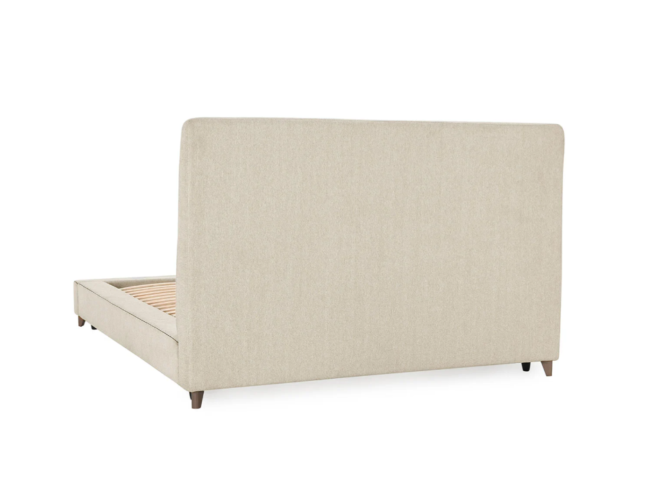 Neutral Off-White Upholstered Bed 