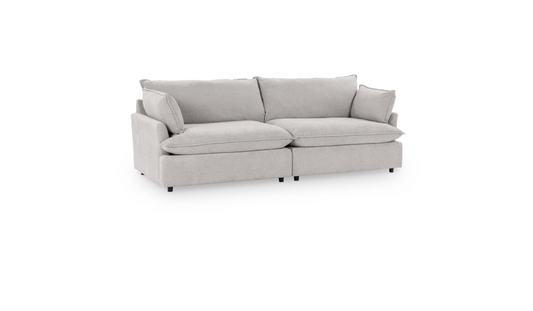 Caplan Upholstered 2pc Modular Sectional - Grey