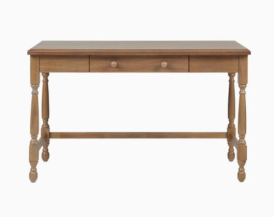 Farmhouse Wood Office Writing Desk in Natural