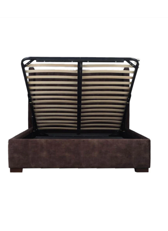 Cora Storage Queen Bed - Velvet Brown