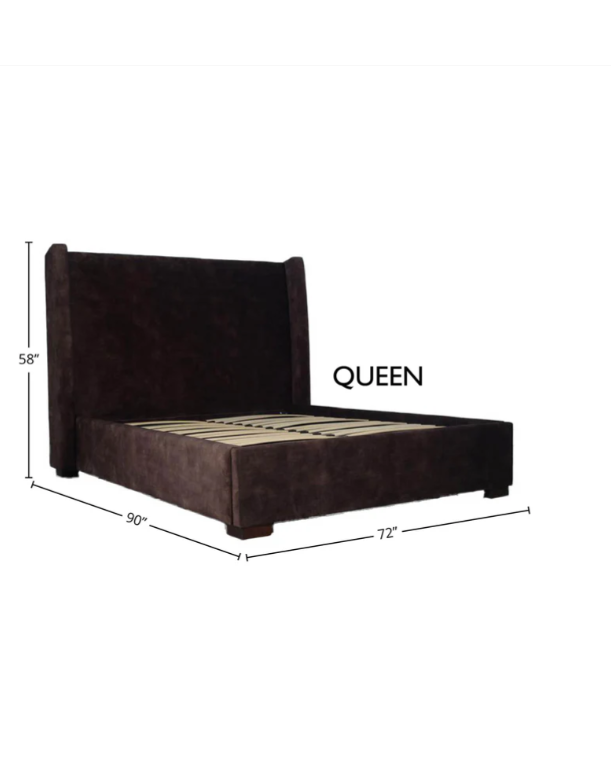 Cora Storage Queen Bed - Velvet Brown