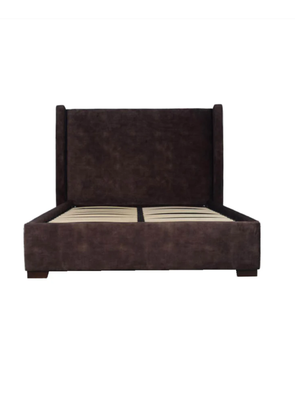 Cora Storage Queen Bed - Velvet Brown