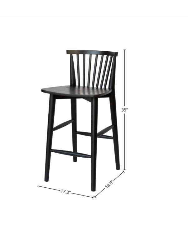 Easton Counter Stool - Black