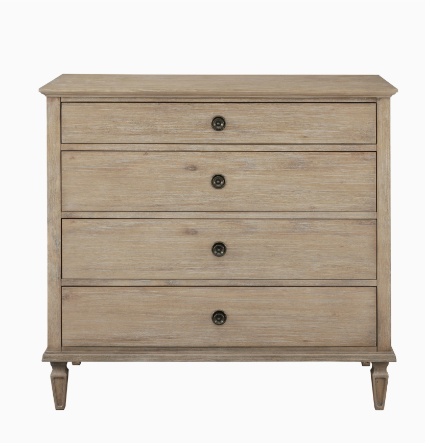 European Country Style 4-Drawer Dresser