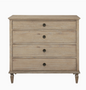 European Country Style 4-Drawer Dresser