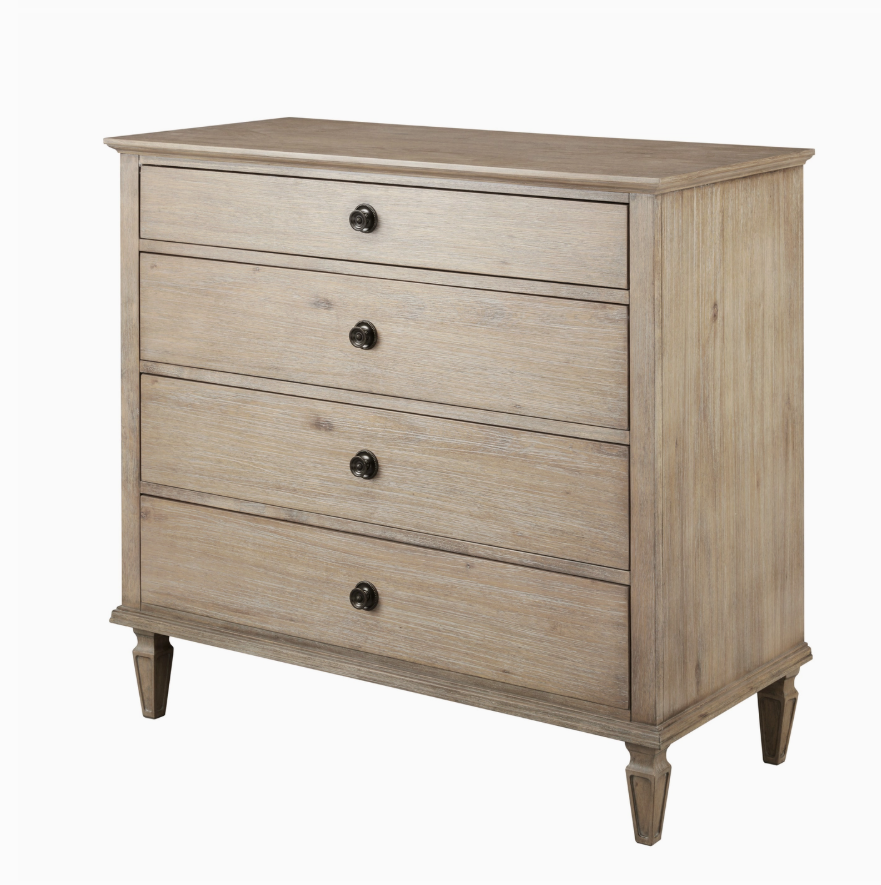 European Country Style 4-Drawer Dresser