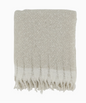 Faux Mohair Herringbone Fringed Throw