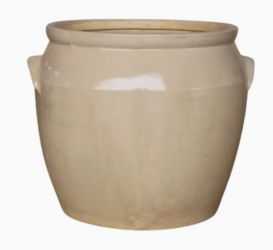 French Replica Cream Confit Crock Pot Large