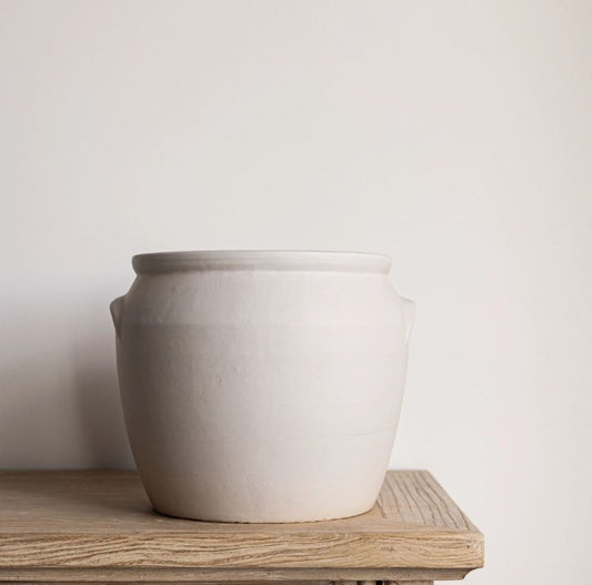 French Replica White Matte Confit Crock Pot Sm