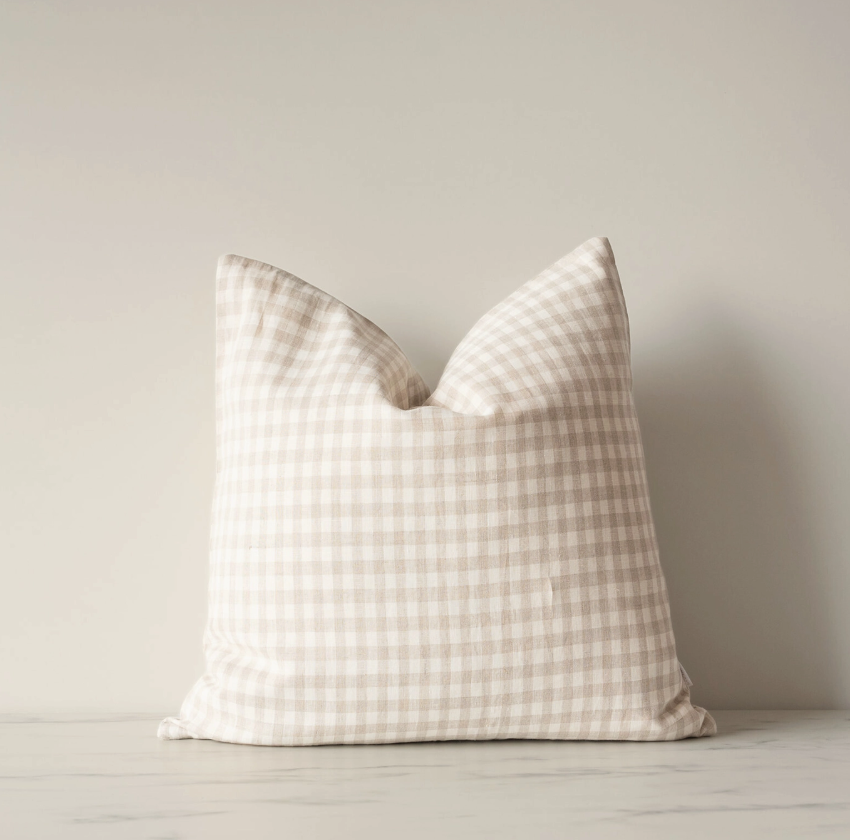 Gingham Pillow Cover