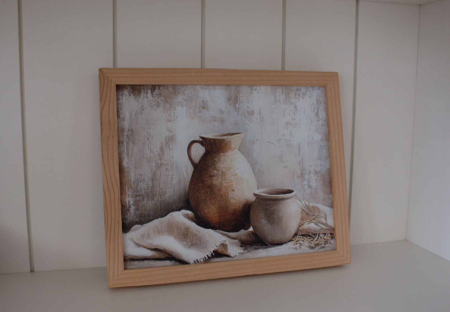 Vintage Elm Pots Framed Art