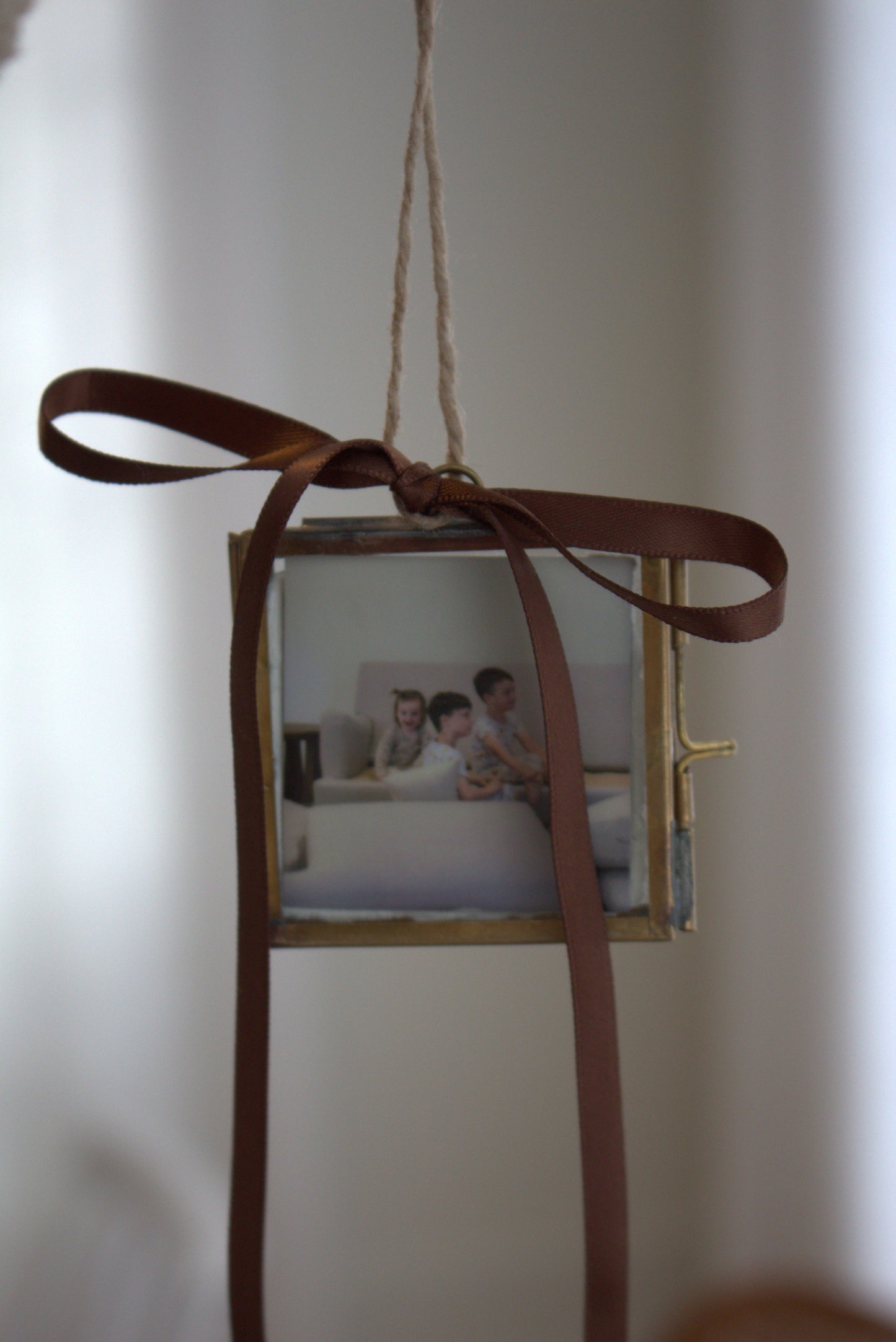 Merry Christmas, Mini Frame Christmas Tree Ornament