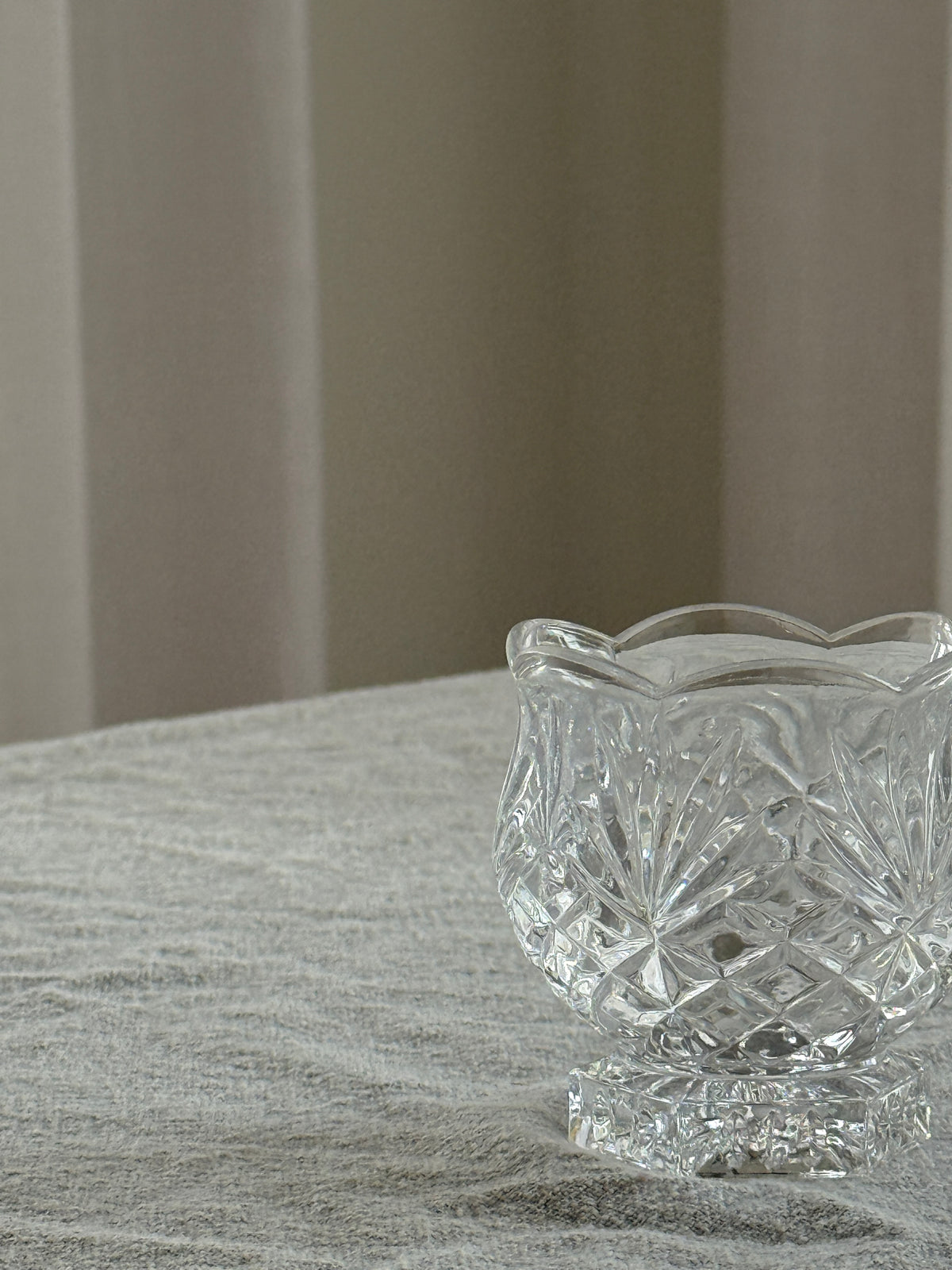 Small Glass Sugar Bowl