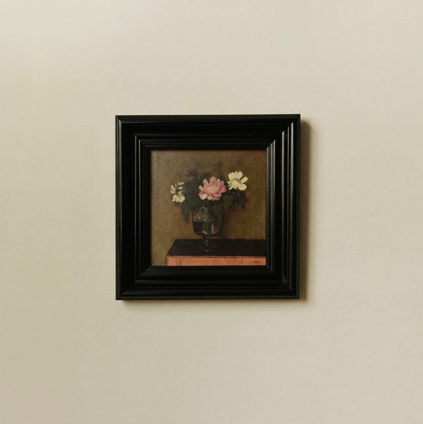 In the Quiet Hours (Still Life) Framed Wall Art On Canvas