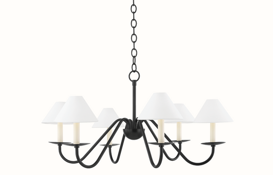 Lenore Chandelier - Soft Black