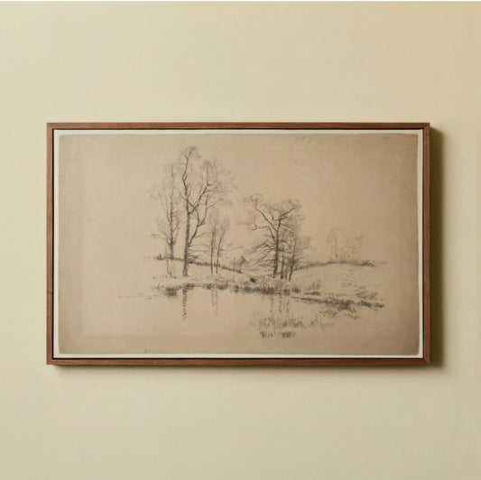 Meadow Pond New York By Charles Frederick William Mielatz