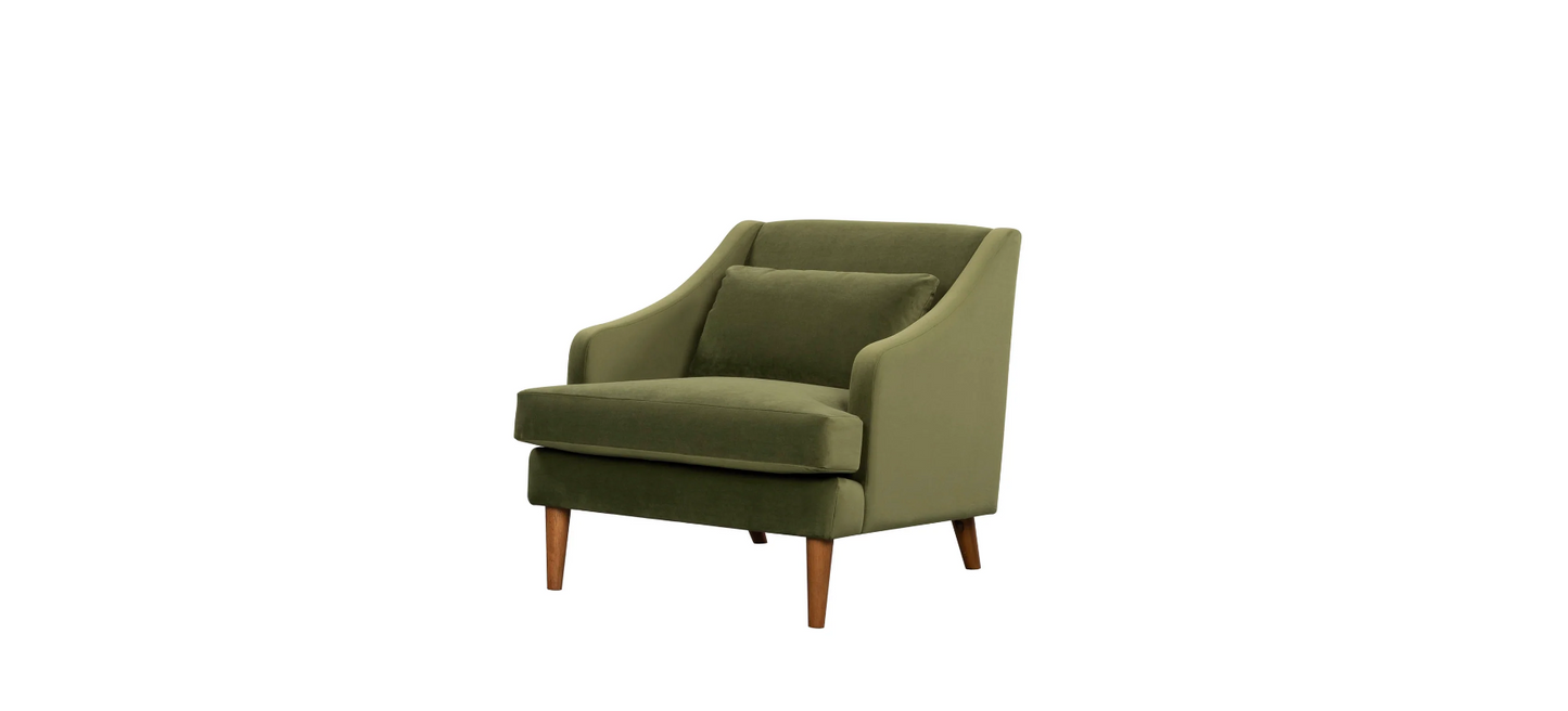 Missy Club Chair - Green Velvet