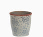 Pot with Blue Floral Pattern