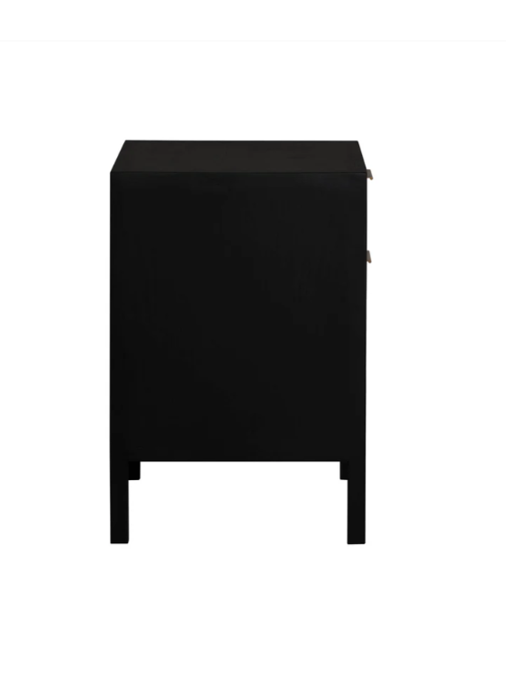 Rattan Filing Cabinet - Ebony