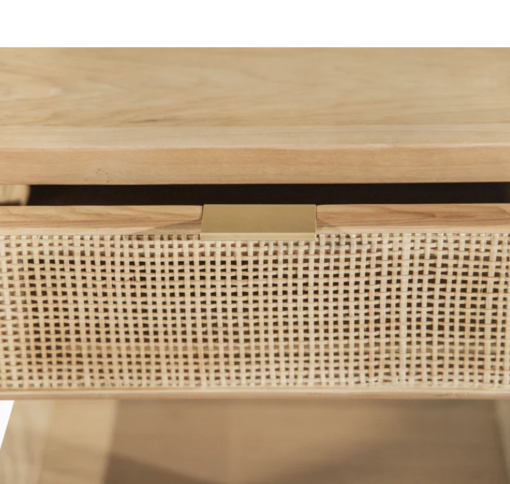 Rattan Side Table - Natural