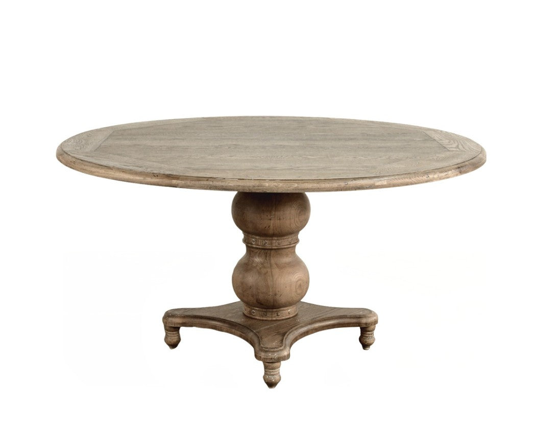 Round Pedestal Dining Table In Oak